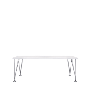 Max Table Tables Kartell Large Zinc White With Feet