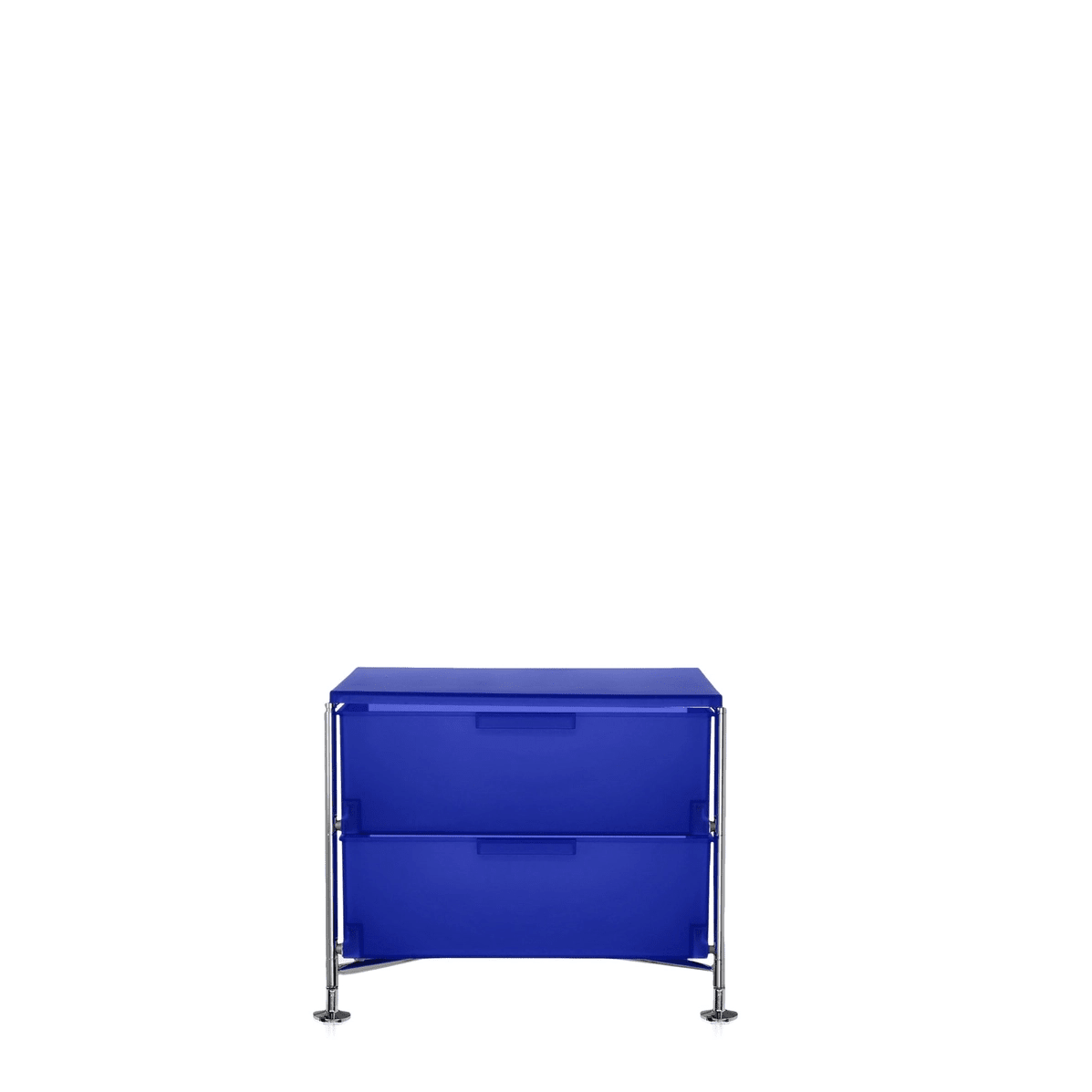 Mobil 2 Drawers With Feet Shelf Kartell Cobalt Blue 