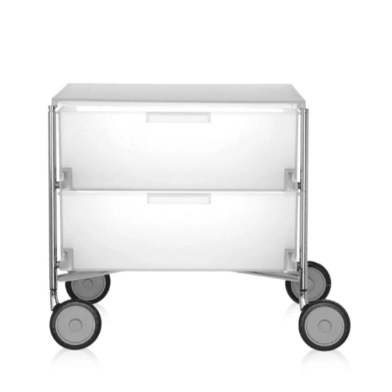 Mobil 2 Drawers With Wheels Shelf Kartell Ice 