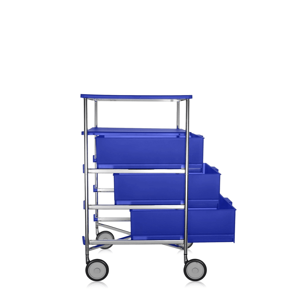 Mobil 3 Drawers / 1 Shelf With Wheels Shelf Kartell 