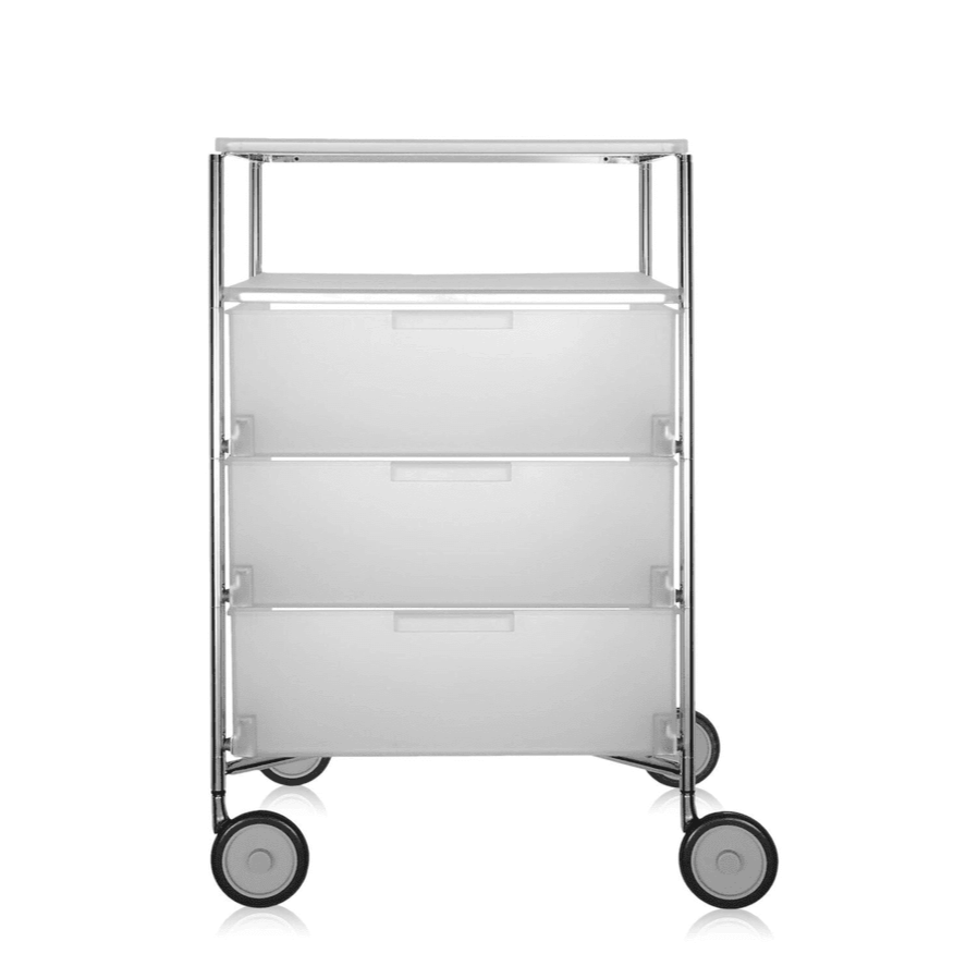 Mobil 3 Drawers / 1 Shelf With Wheels Shelf Kartell Ice 