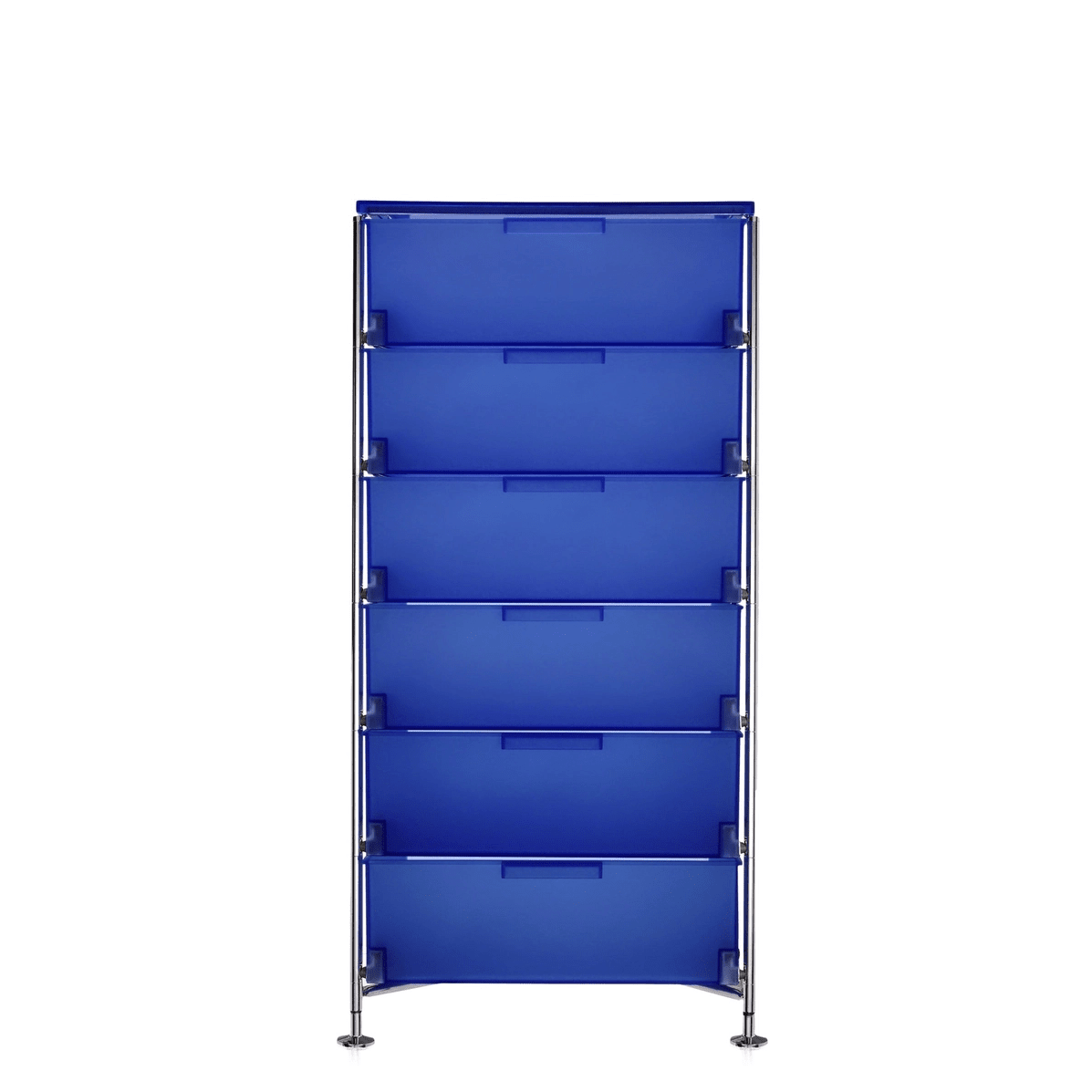 Mobil 6 Drawers With Feet Shelf Kartell Cobalt Blue 