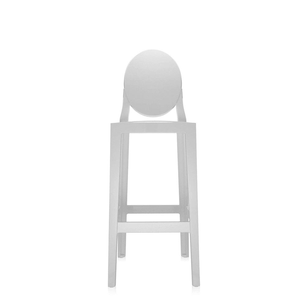 One More Stool (2 Chairs) bar seating Kartell Bar Height Matte White 