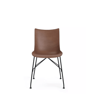 P/Wood Chair 16" Chairs Kartell Dark Wood/Black Basic Veneer 