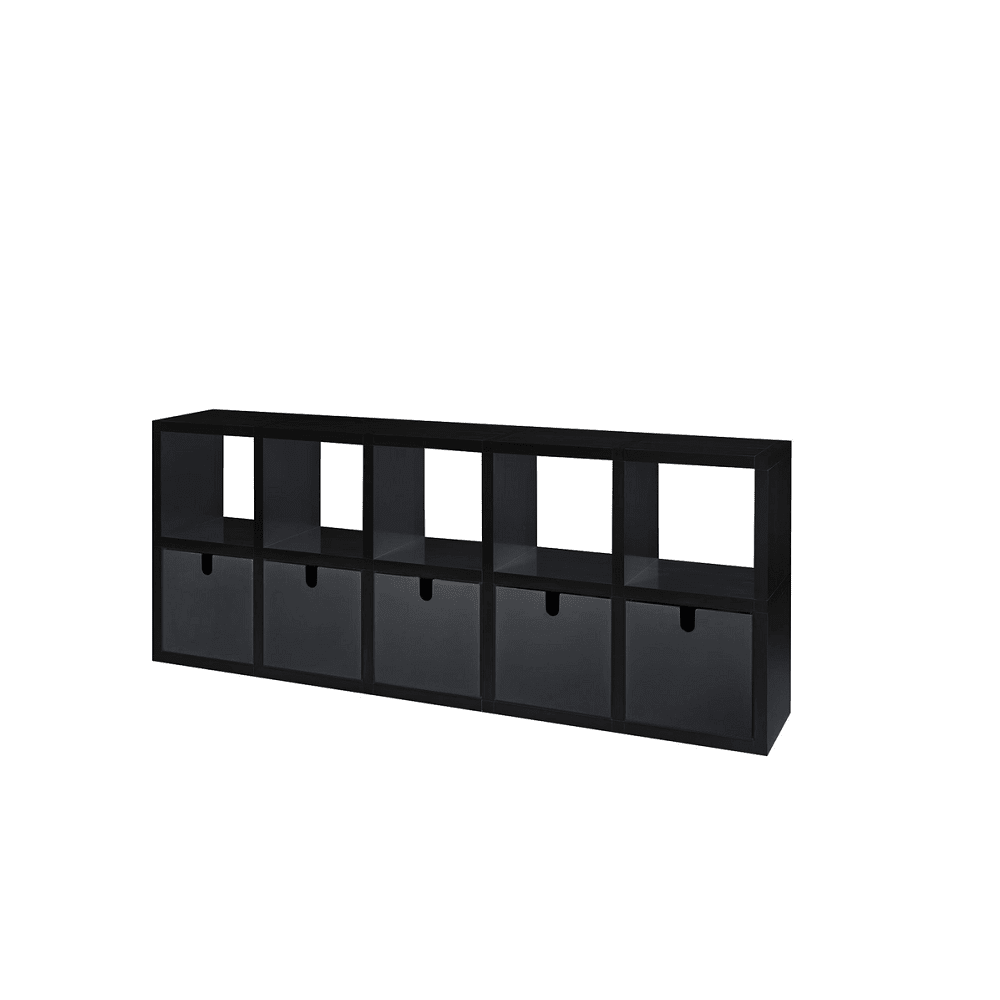 Polvara Modular Bookshelf Shelves Kartell Black 10 