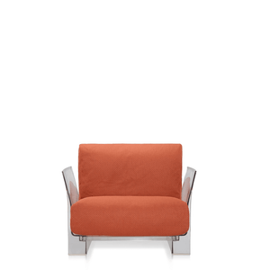 Pop Outdoor Armchair Armchair Kartell Transparent Orange-Ikon 