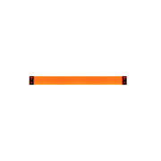 Rail Towel Rack Coat Hooks Kartell Medium - 17.7" Transparent Tangerine Orange 