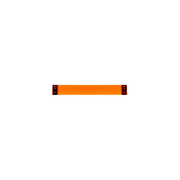 Rail Towel Rack Coat Hooks Kartell Small - 11.8" Transparent Tangerine Orange 