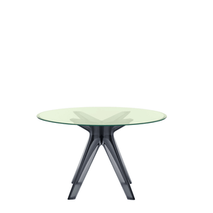 Sir Gio Table Round table Kartell Smoke Crystal Green 