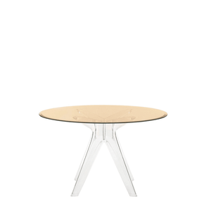 Sir Gio Table Round table Kartell Transparent Crystal Bronze 