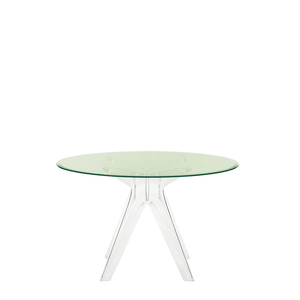 Sir Gio Table Round table Kartell Transparent Crystal Green 