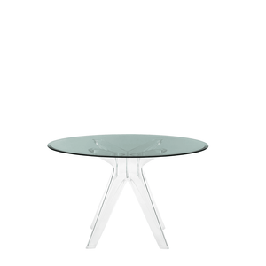 Sir Gio Table Round table Kartell Transparent Crystal Smoke 