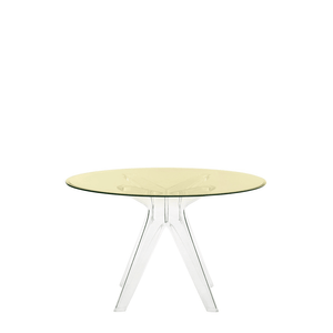 Sir Gio Table Round table Kartell Transparent Crystal Yellow 