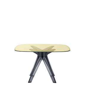 Sir Gio Square Table table Kartell Smoke Yellow 