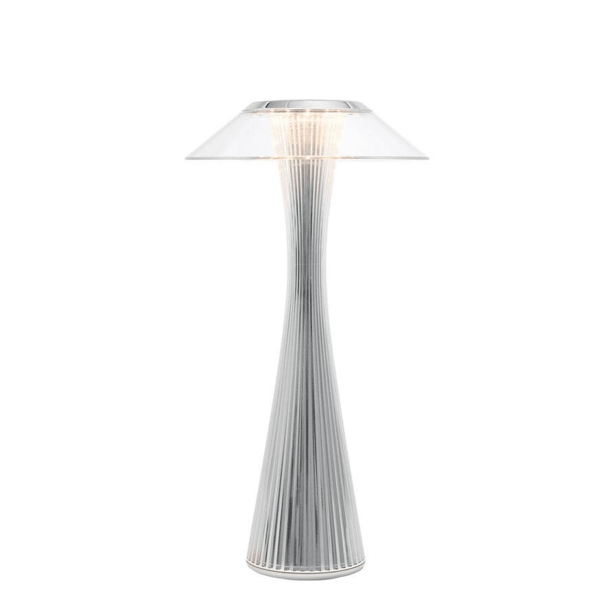 Space Table Lamp Outdoor Table Lamps Kartell Metallic Chrome 