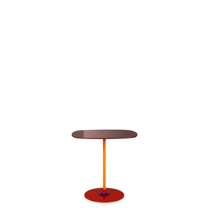 Thierry Table side/end table Kartell Low Bordeaux 