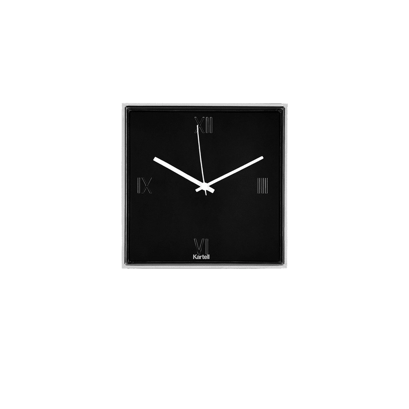 Tic and Tac Wall Clock Clocks Kartell Black 