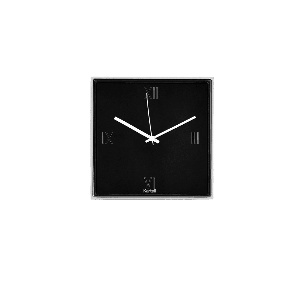 Tic and Tac Wall Clock Clocks Kartell Black 