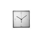Tic and Tac Wall Clock Clocks Kartell Metallic Chrome 