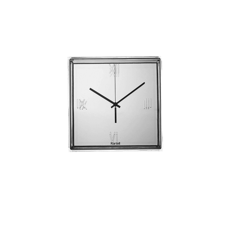 Tic and Tac Wall Clock Clocks Kartell Metallic Chrome 