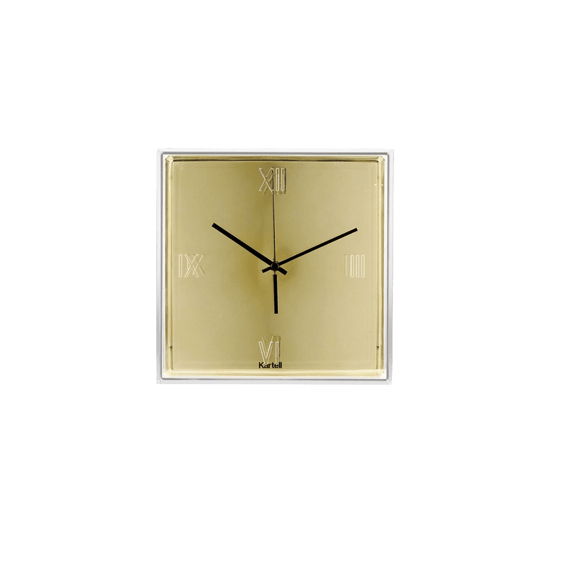 Tic and Tac Wall Clock Clocks Kartell Metallic Gold 