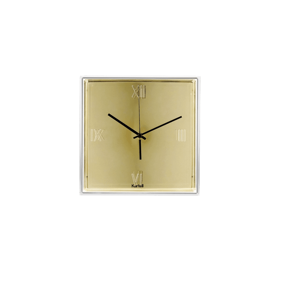 Tic and Tac Wall Clock Clocks Kartell Metallic Gold 