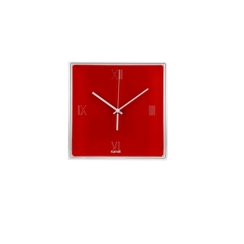 Tic and Tac Wall Clock Clocks Kartell Red 