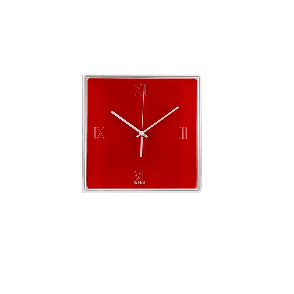 Tic and Tac Wall Clock Clocks Kartell Red 