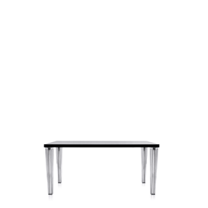 TopTop Dining Table Glass Top Dining Tables Kartell 63" Black 