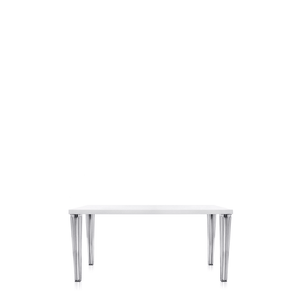 TopTop Dining Table Glass Top Dining Tables Kartell 63" White 