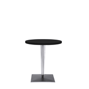 Toptop Outdoor Tables Kartell 27.5" / Square Base / Black Round Top 
