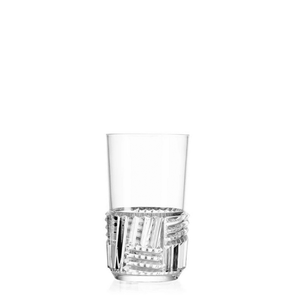 Trama Long Drink Glass - Set of 4 Water Glass Kartell Crystal 