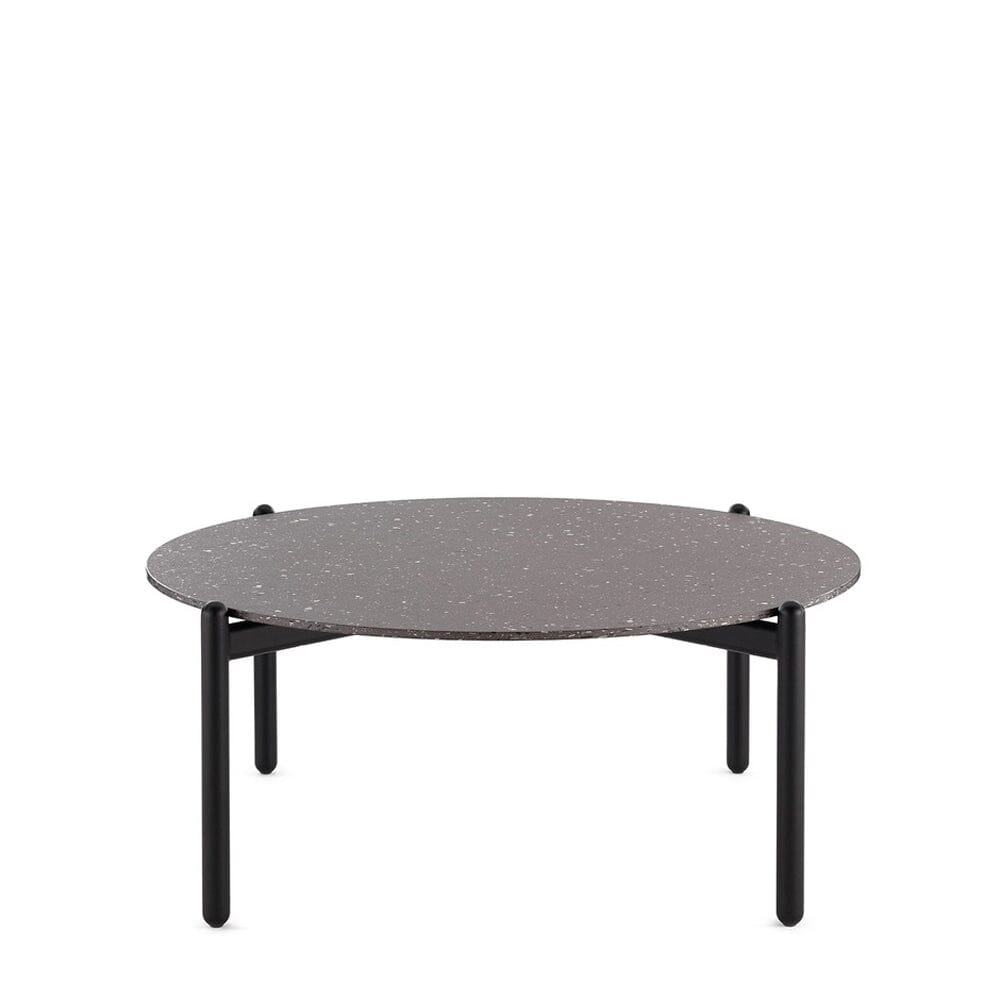 Undique Side Table Tables Kartell Medium Black Terrazzo 