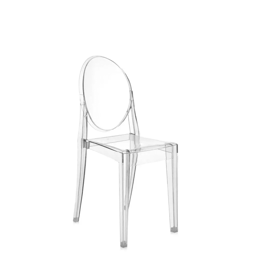 Victoria Ghost Chair 4-Pack Fire Resistant Side/Dining Kartell 