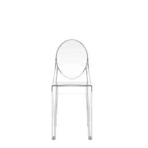 Victoria Ghost Chair 4-Pack Fire Resistant Side/Dining Kartell Transparent Crystal 
