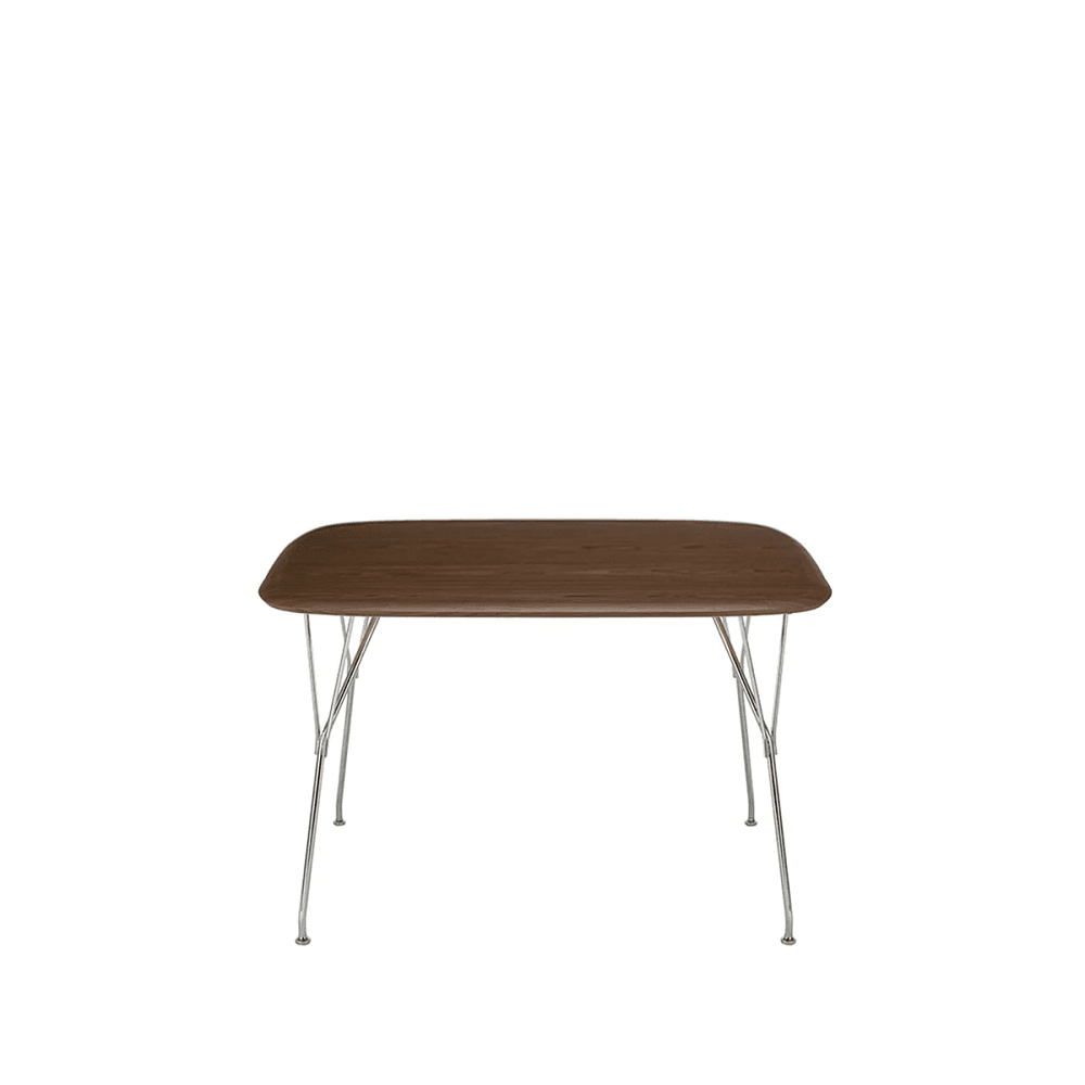 Viscount Of Wood (145x80cm) Stools Kartell Walnut/Chrome 