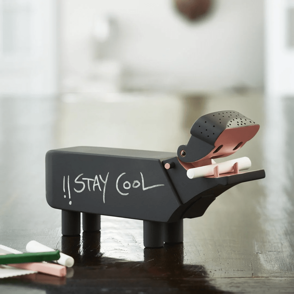 Blackboard Hippo Figurine Wooden Animals Kay Bojesen 