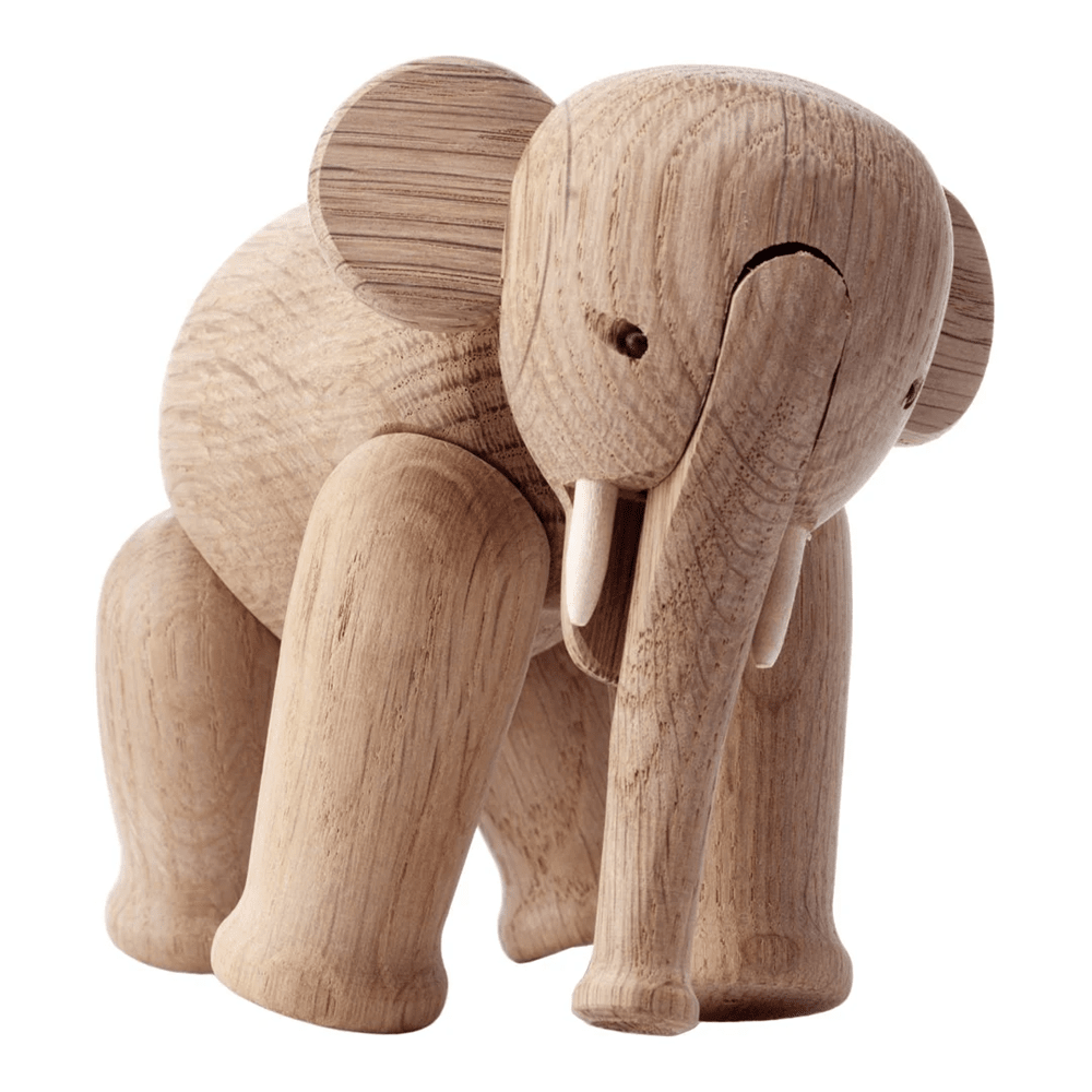 Elephant Figurine Wooden Animals Kay Bojesen Small 