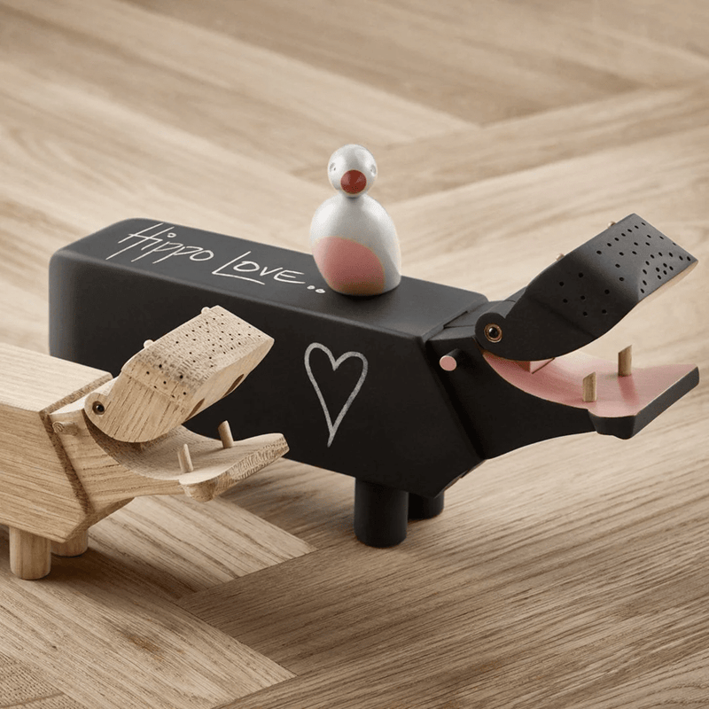 Hippo Figurine Wooden Animals Kay Bojesen 