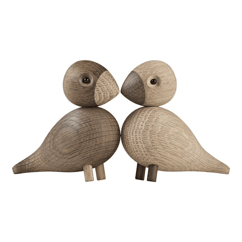 Love Birds Figurine - Set of 2 Wooden Animals Kay Bojesen 