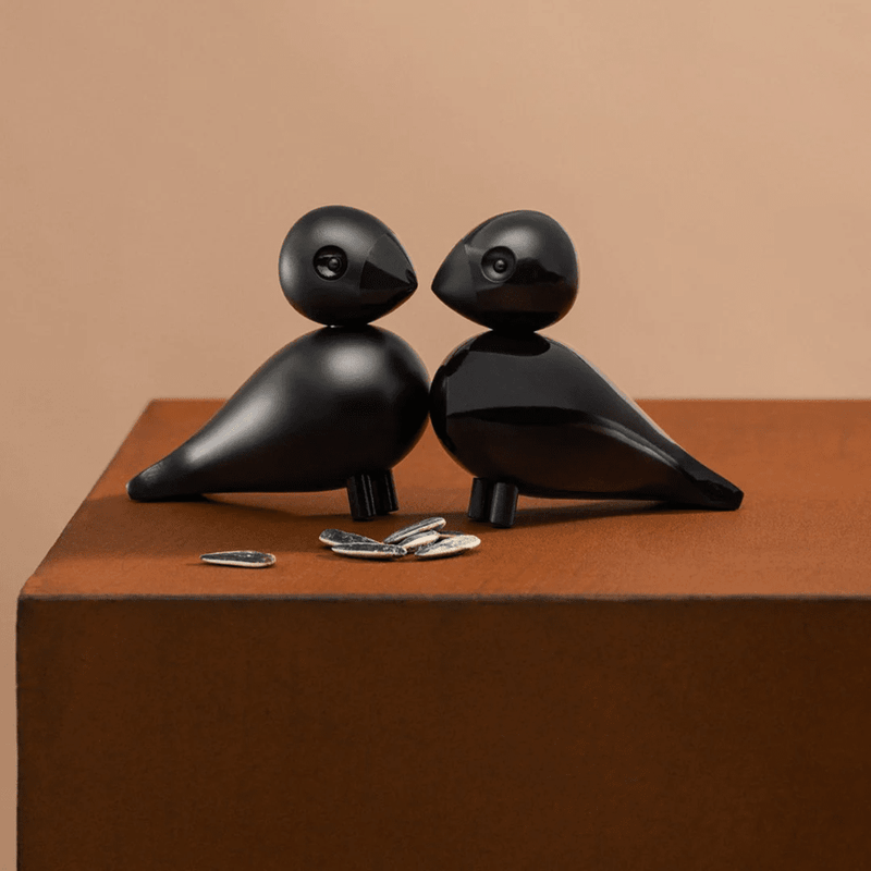 Love Birds Figurine - Set of 2 Wooden Animals Kay Bojesen 