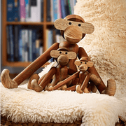 Monkey Figurine Wooden Animals Kay Bojesen 