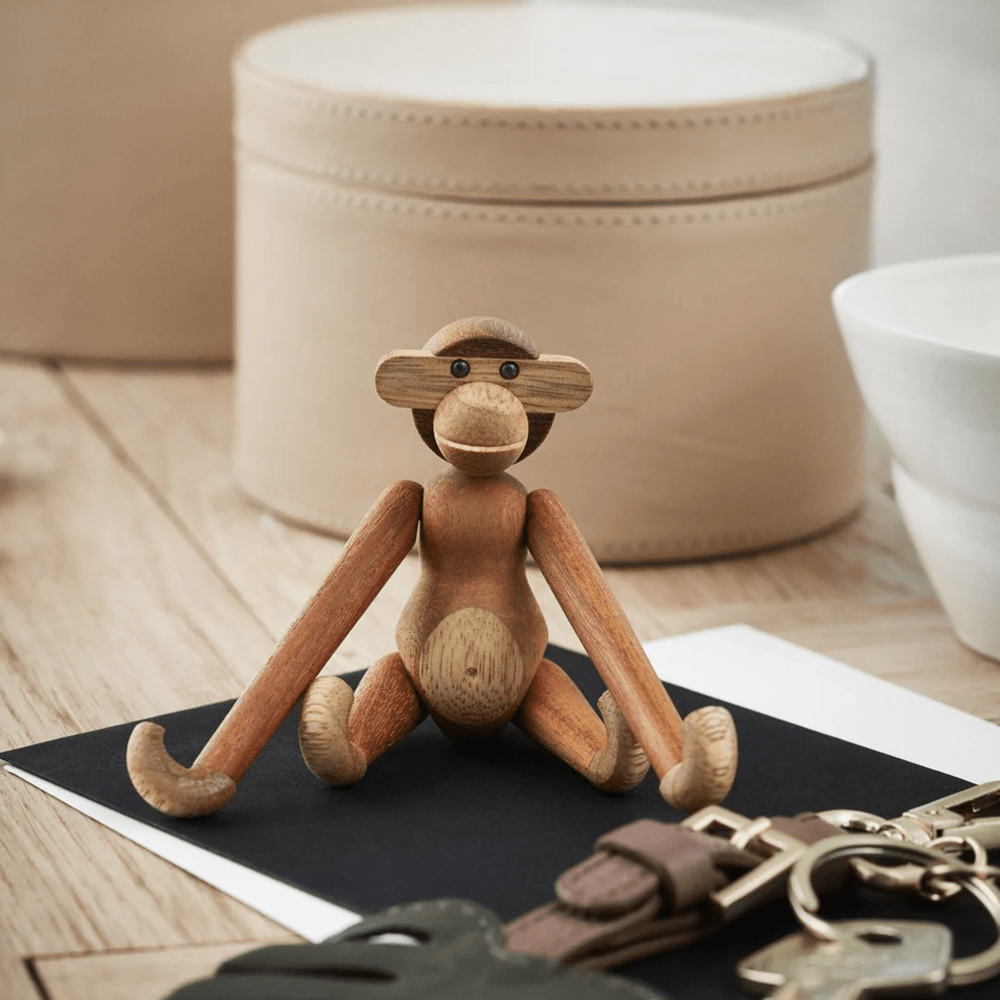 Monkey Figurine Wooden Animals Kay Bojesen 