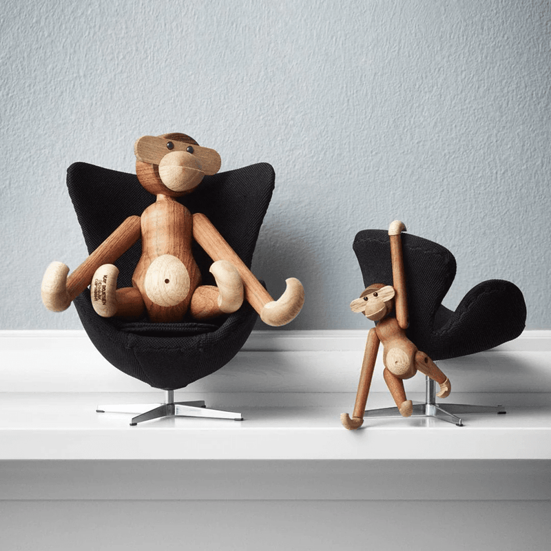 Monkey Figurine Wooden Animals Kay Bojesen 