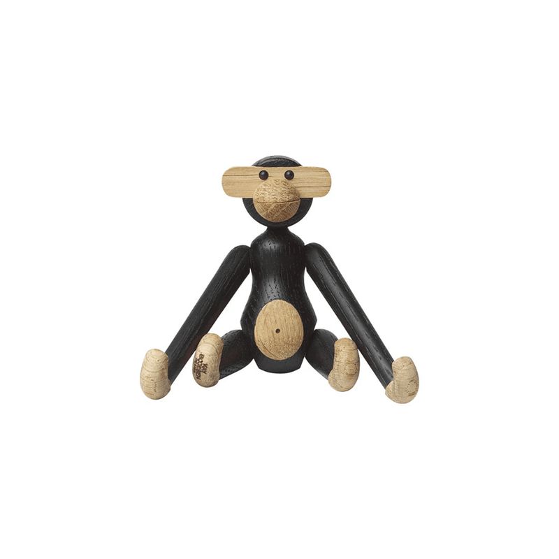 Monkey Figurine Wooden Animals Kay Bojesen Mini Oak/Stained Oak 