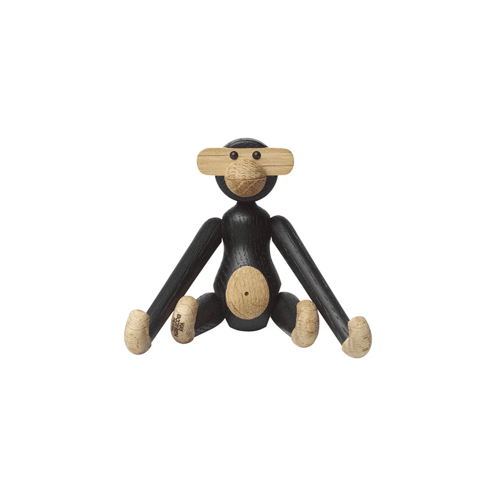 Monkey Figurine Wooden Animals Kay Bojesen Mini Oak/Stained Oak 