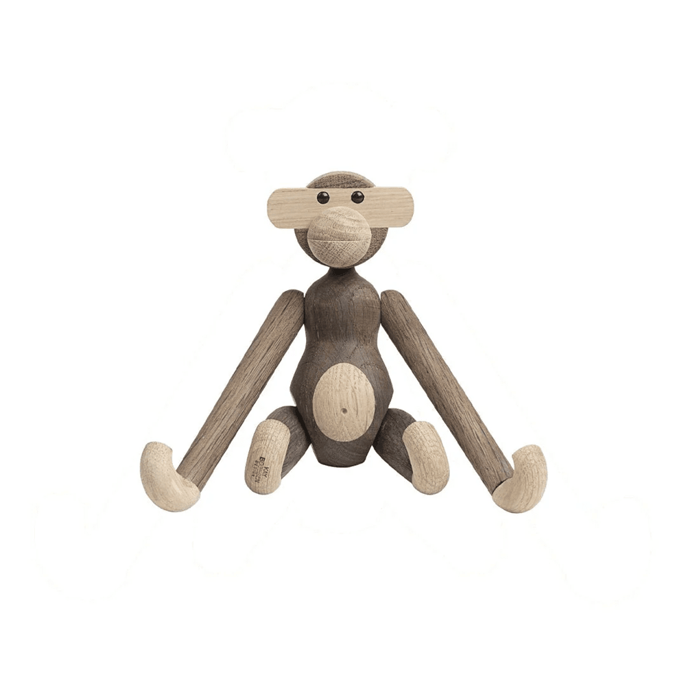 Monkey Figurine Wooden Animals Kay Bojesen Small Oak/Smoked Oak 