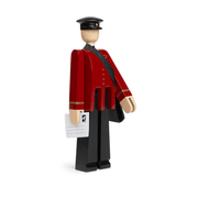 Postman Figurine Wooden Animals Kay Bojesen 