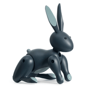 Rabbit Figurine Wooden Animals Kay Bojesen Blue Painted Beech 
