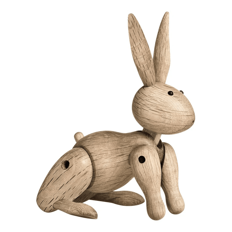 Rabbit Figurine Wooden Animals Kay Bojesen Oak 
